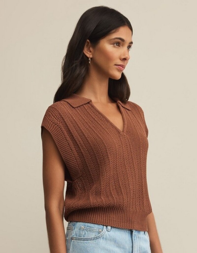 Z Supply Z Supply Lauden Crochet Polo