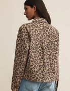 Z Supply Z Supply Bel Air Leopard Denim Jacket