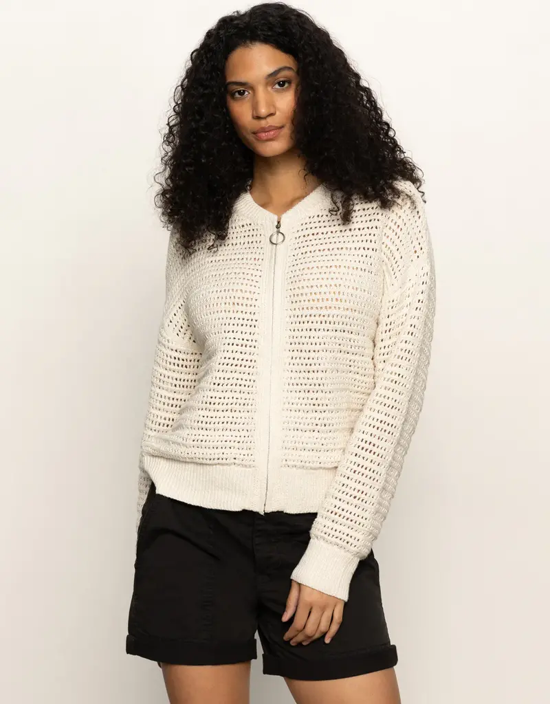 Sanctuary Sanctuary Open Knit Bomber Jacket