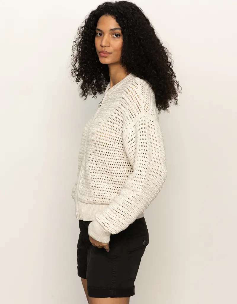 Sanctuary Sanctuary Open Knit Bomber Jacket
