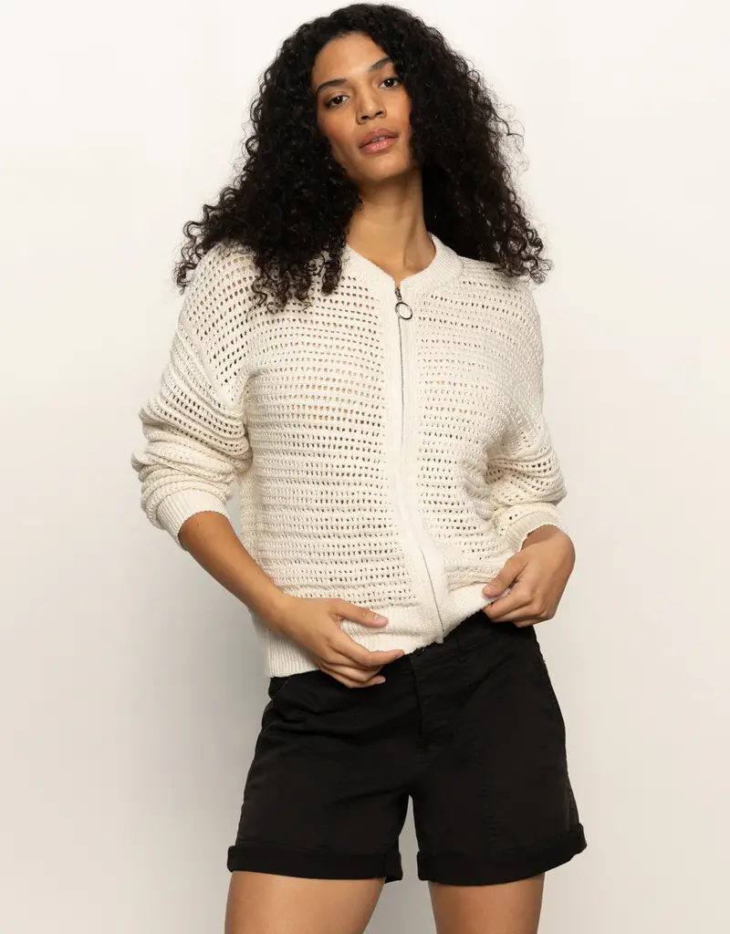 Sanctuary Sanctuary Open Knit Bomber Jacket