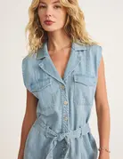 Z Supply Z Supply Dash Luxe Soft Denim Romper