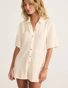 Z Supply Z Supply Marcell Button Up Romper