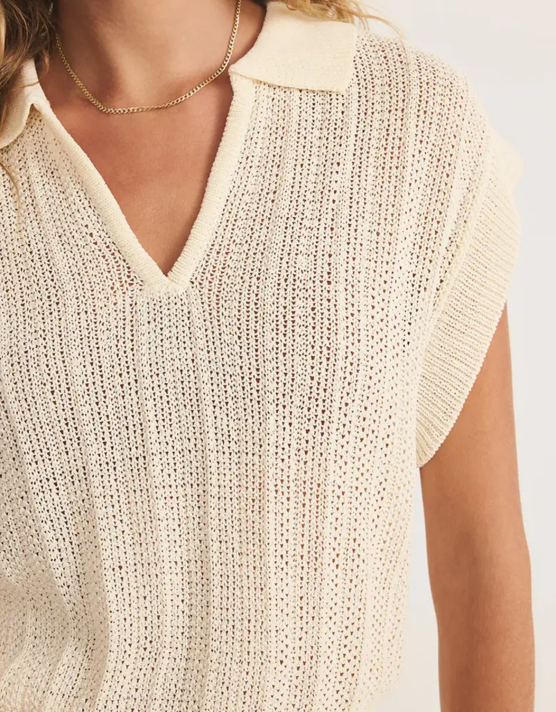 Z Supply Z Supply Lauden Crochet Polo