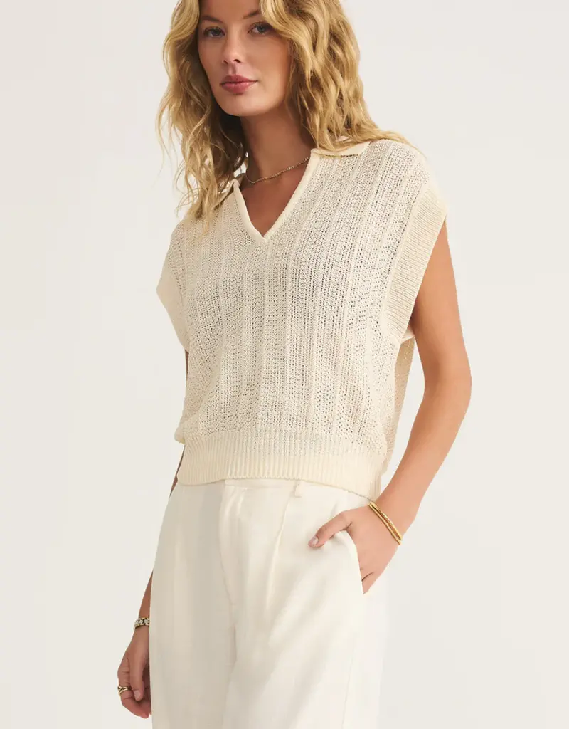 Z Supply Z Supply Lauden Crochet Polo