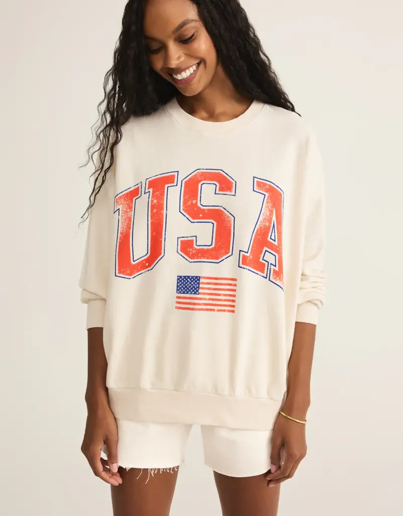 Z Supply Z Supply Flag Sunday Sweatshirt
