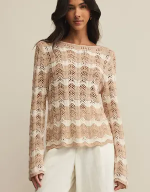Z Supply Z Supply Azura Crochet Sweater