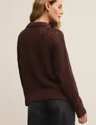 Z Supply Z Supply Looking Glass Crochet Polo Sweater