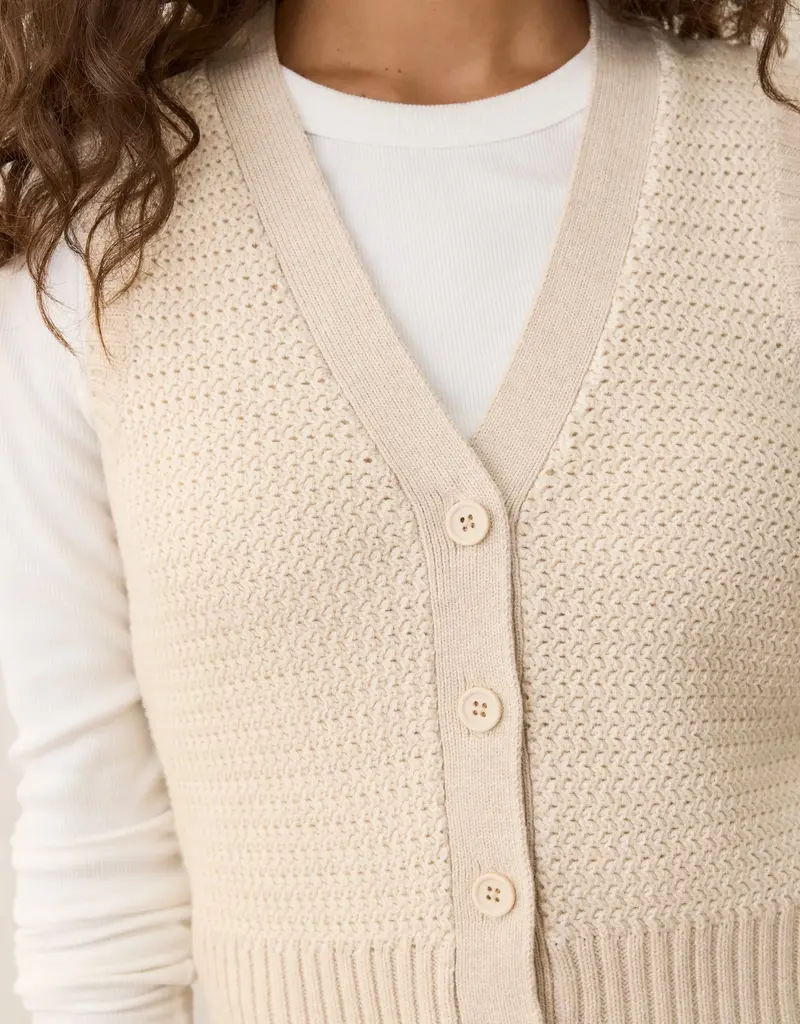 Marine Layer Marine Layer Robin Textured Sweater Vest