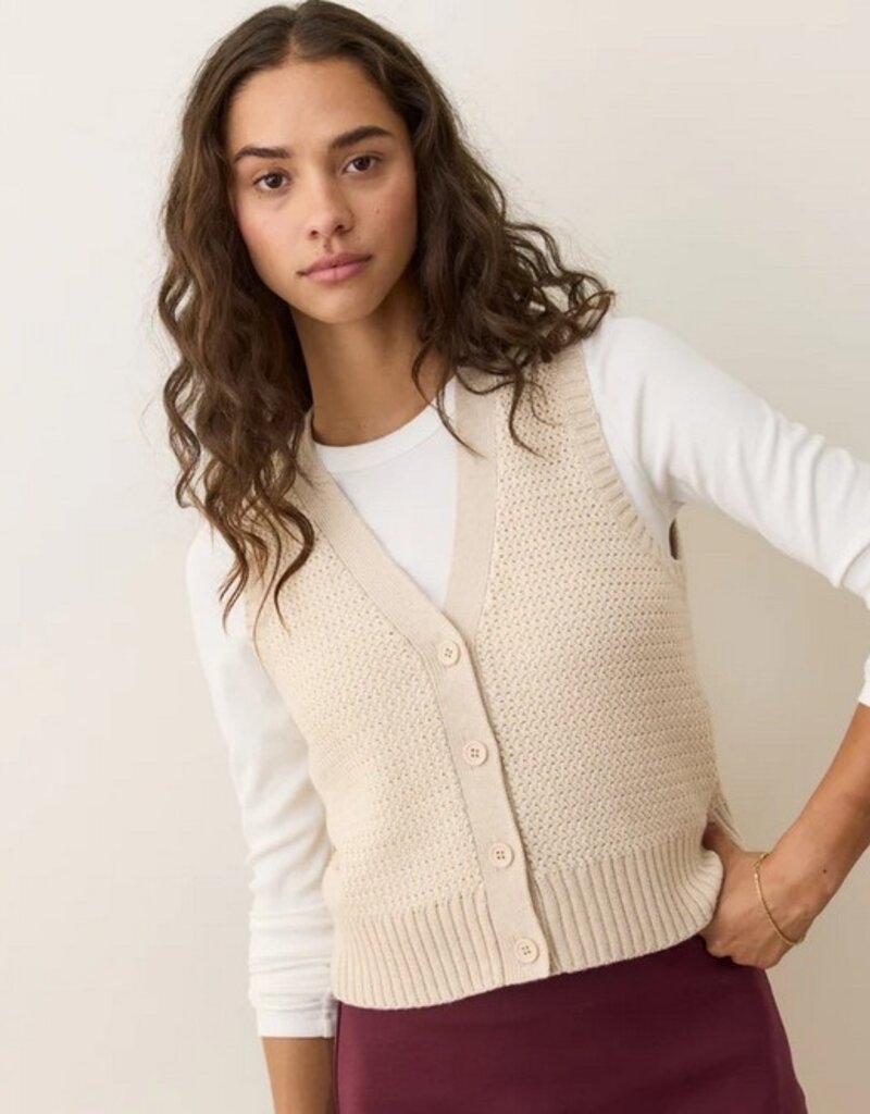 Marine Layer Marine Layer Robin Textured Sweater Vest