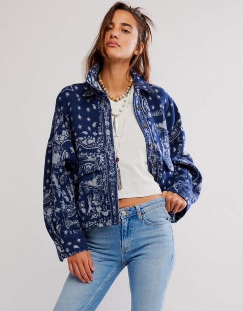Free People Free People Bandana Jacquard Jacket