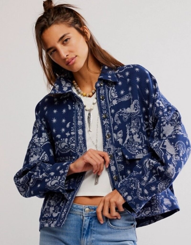 Free People Free People Bandana Jacquard Jacket