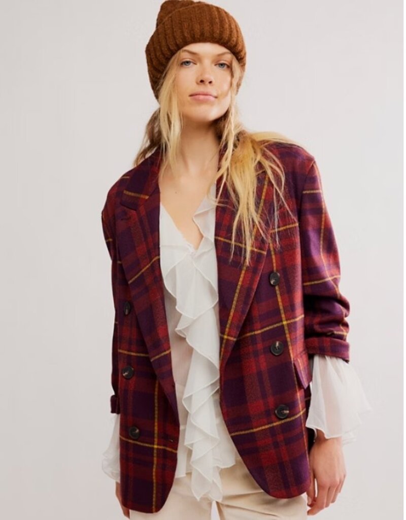 Free People Free People Dean Double-Breasted Blazer