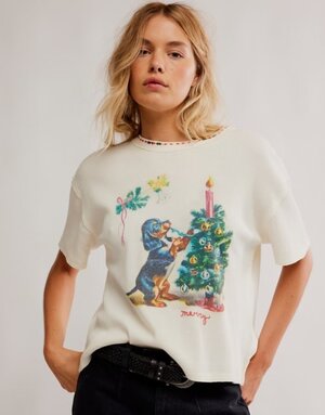 Free People Free People Merry Meow Tee