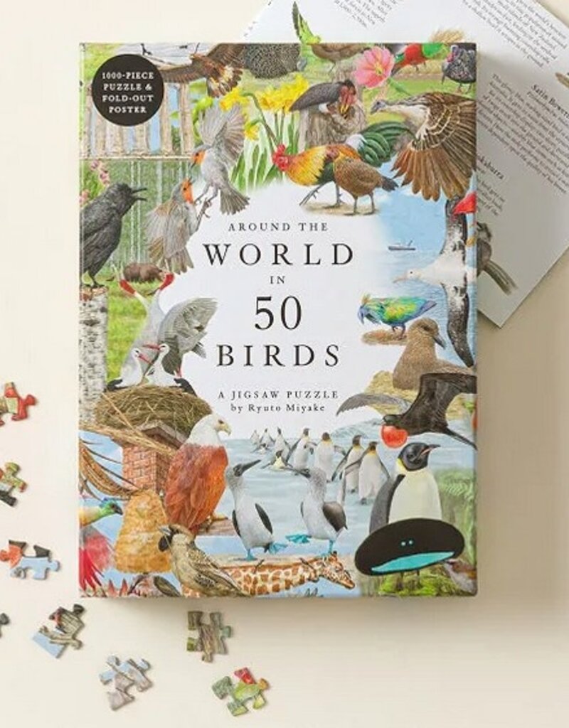 Chronicle Books Around The World in 50 Birds Puzzle