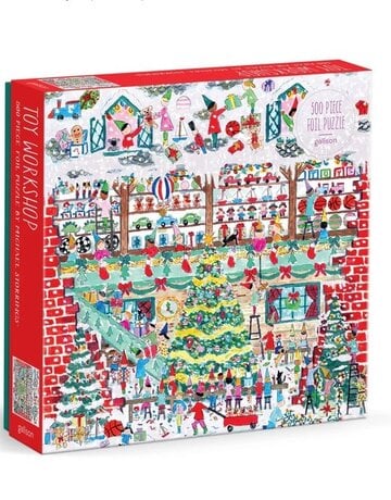 Chronicle Books Michael Storrings Toy Workshop Foil Puzzle (500 pc)