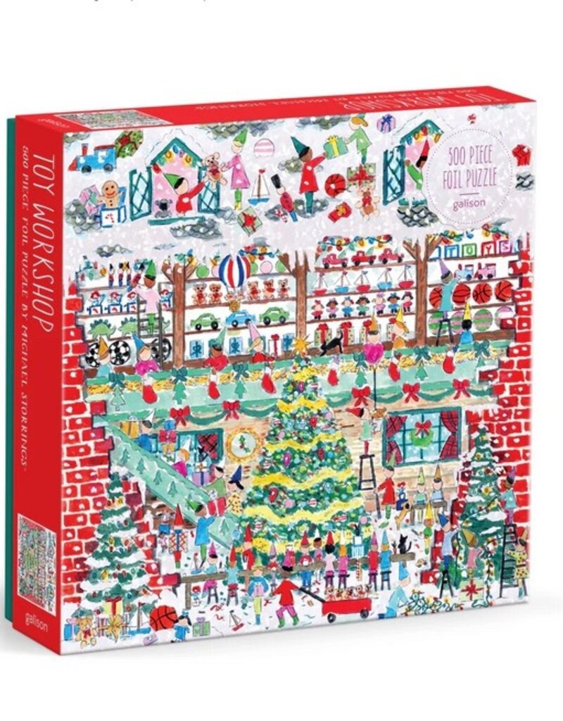 Chronicle Books Michael Storrings Toy Workshop Foil Puzzle (500 pc)