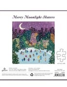 Chronicle Books Merry Moonlight Skaters Foil Puzzle (500 pc)