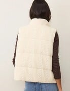 Marine Layer Marine Layer Alba Cable Knit Puffer Vest