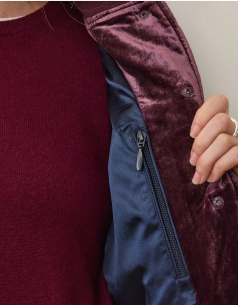 Marine Layer Marine Layer Anita Velvet Bomber Jacket