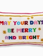 Furbish Studio MERRY & BRIGHT  Needlepoint Pillow