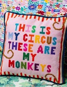 Furbish Studio MY CIRCUS Needlepoint Pillow