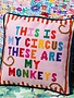 Furbish Studio MY CIRCUS Needlepoint Pillow