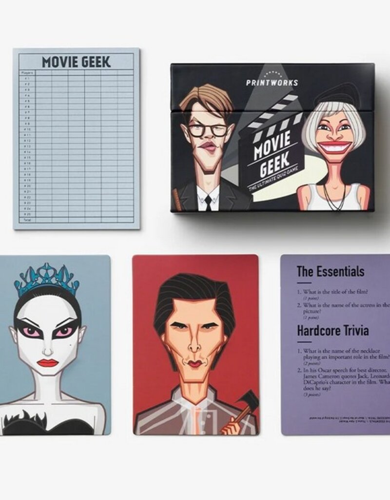 Printworks Printworks Movie Geek Trivia Game