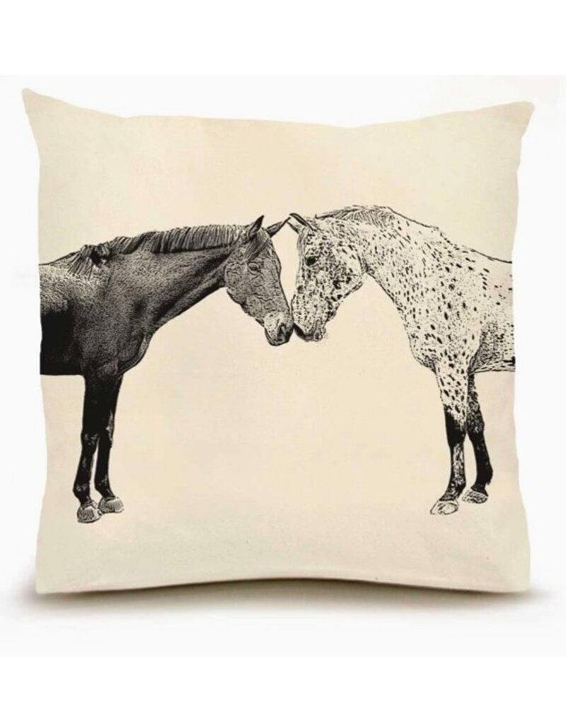 Eric & Christopher Eric & Christopher Kissing Horses Pillow
