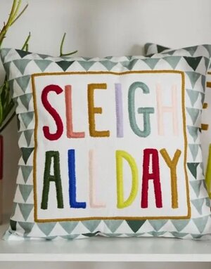 Accent Decor "Sleigh All Day"  Pillow