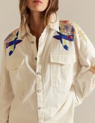 Free People Free People Take Flight Embroidered Shirt