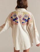 Free People Free People Take Flight Embroidered Shirt