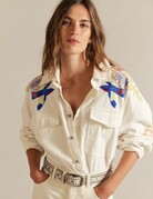 Free People Free People Take Flight Embroidered Shirt