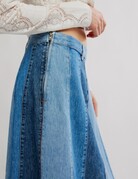 Free People Free People Sunbeam Denim Midi Skirt