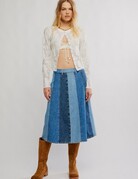 Free People Free People Sunbeam Denim Midi Skirt