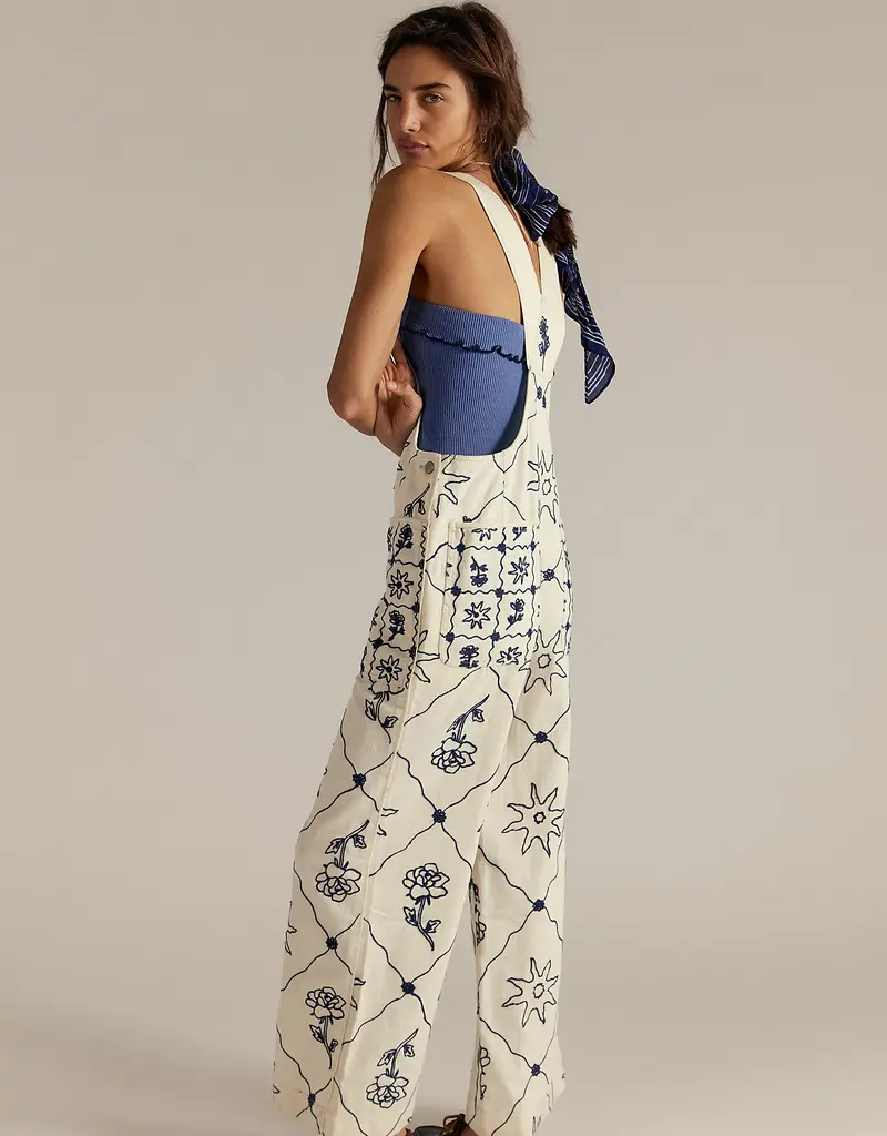 Free People Free People Rising Sun Overalls