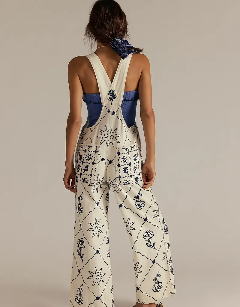 Free People Free People Rising Sun Overalls