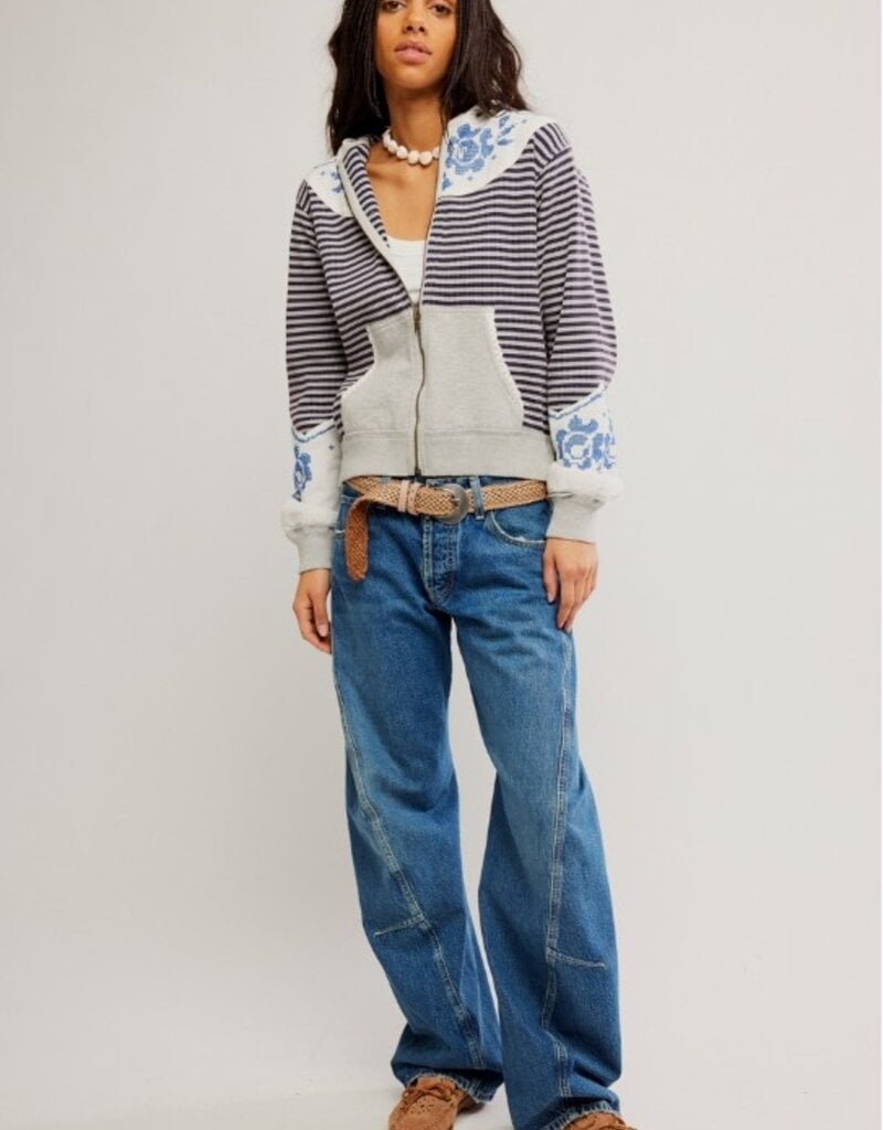 Free People Free People Lydia Zip-Up Hooded Jacket