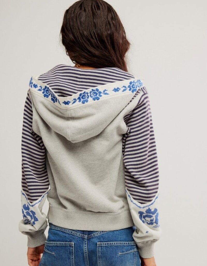 Free People Free People Lydia Zip-Up Hooded Jacket