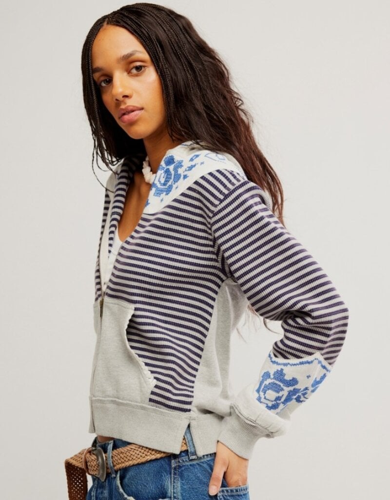 Free People Free People Lydia Zip-Up Hooded Jacket