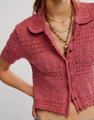 Free People Free People Daylight Cropped Cardigan