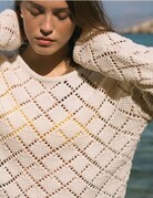 Z Supply Z Supply Hullen Diamond Crochet Sweater