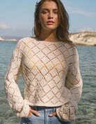 Z Supply Z Supply Hullen Diamond Crochet Sweater