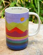 Natural Life Natural Life Mountain Range Latte Mug
