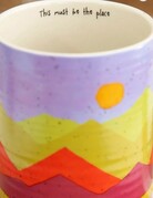 Natural Life Natural Life Mountain Range Latte Mug