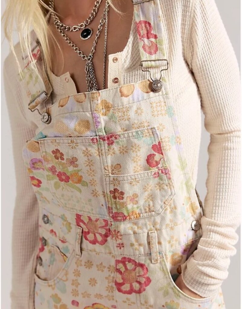 Free People Free People Ziggy Printed Shortalls