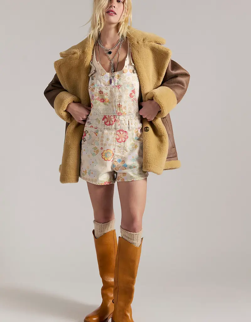 Free People Free People Ziggy Printed Shortalls