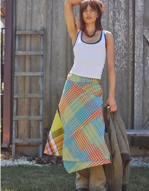 Free People Free People Rivoli Midi Skirt