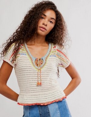 Free People Free People Friendship Crochet Top
