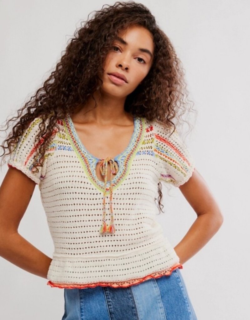 Free People Free People Friendship Crochet Top